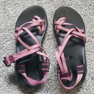 Chacos with toe strap